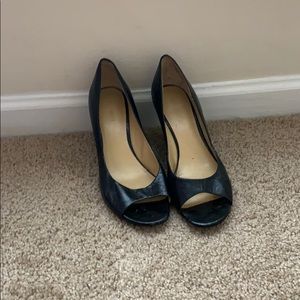 Nine West wedges peep toe